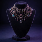Midnight Plum Draped Choker