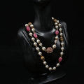 Vintage Rose Pearl Layered Necklace