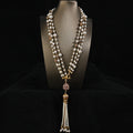Baroque Pearl Tassel Lariat