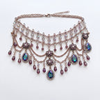 Midnight Plum Draped Choker