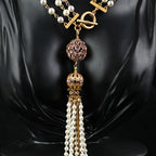 Baroque Pearl Tassel Lariat