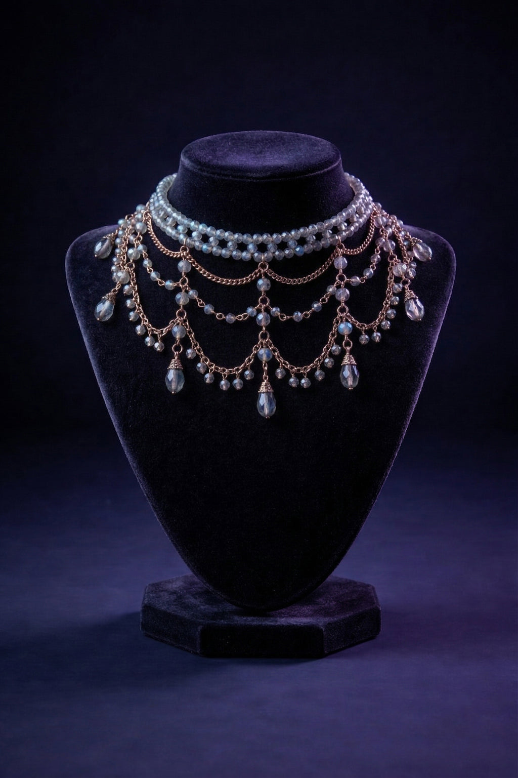 Ethereal Twilight Draped Swag Choker