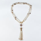 Baroque Pearl Tassel Lariat