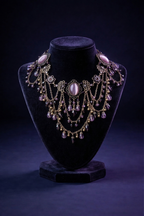 Twilight Amethyst Draped Choker