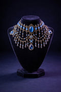 Royal Azure Regency Draped Choker