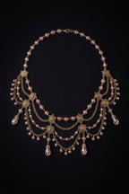 Champagne Nectar Draped Filigree Choker