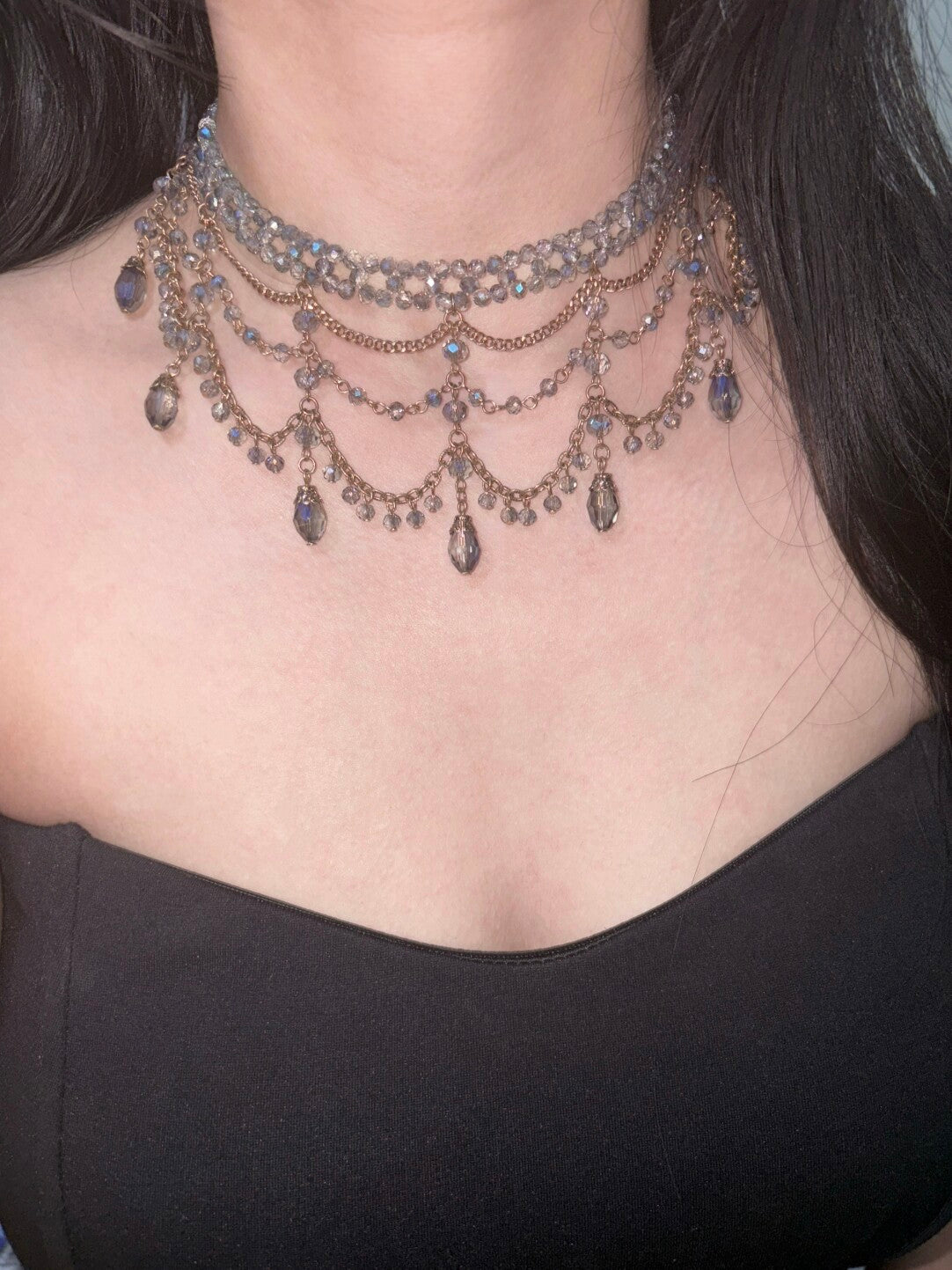Ethereal Twilight Draped Swag Choker