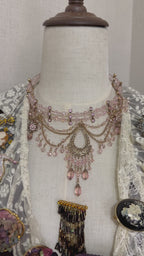 Vintage Rosewater Filigree Choker